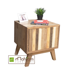 Alternative view of Recycled Teak Side Table M-rst01